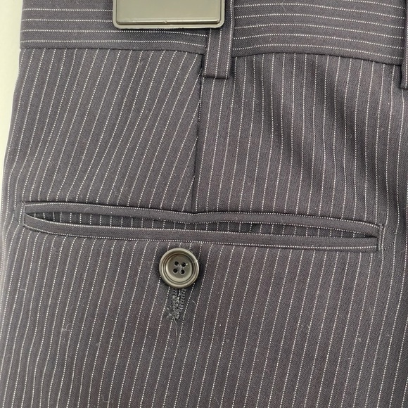 Z Zegna 100% Wool Striped Mens Dress Suit Size 48R - Picture 14 of 16